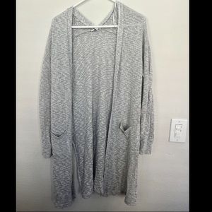 Candies Light Grey Long Cardigan - Large
